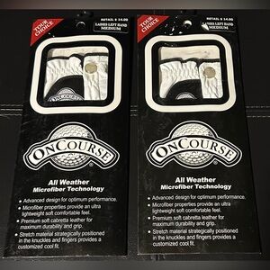 2- NEW ladies OnCourse All Weather Golf Gloves
Size Left hand medium